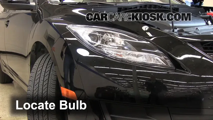 2012 Mazda 6 i 2.5L 4 Cyl. Lights Headlight (replace bulb)